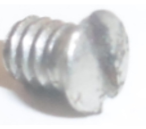 LEGO Plata cromado Screw 3.32mm para Cable Conector