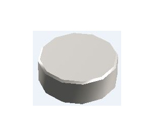 LEGO Chrome Silver Tile 1 x 1 Round (35381 / 98138)