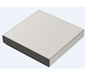 LEGO Chrome Silver Tile 2 x 2 with Groove (3068 / 88409)