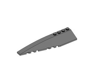 LEGO Plata cromado Cuña 12 x 3 x 1 Doble Redondeado Izquierda (42061 / 45172)