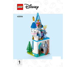 LEGO Cinderella en Prince Charming's Castle 43206 Instructions