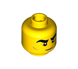 LEGO Circus Strong Man Minifigure Head (Recessed Solid Stud) (3626 / 32613)