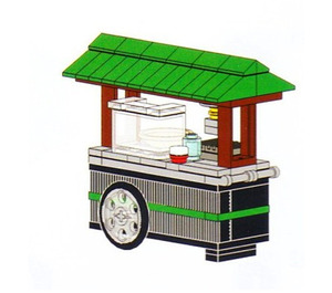LEGO Cities of Wonders - Singapore: Aliments Cart COWS-1