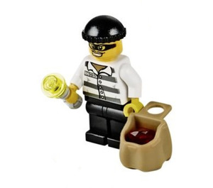 LEGO City Calendrier de l'Avent 60063-1 Subset Day 13 - Burglar with Bag and Flashlight