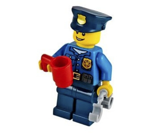 LEGO City Advent Calendar 60063-1 Sous-ensemble Day 18 - Policeman with Cup and Handcuffs