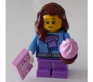 LEGO City Advent Calendar Set 60099-1 Subset Day 19 - Girl with Music Player and Cupcake