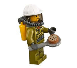 LEGO City Advent Calendar 60133-1 Delsett Day 18 - Volcano Adventurer with Cookie