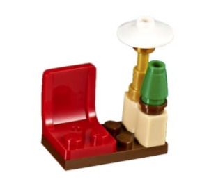 LEGO City Advent Calendar 60155-1 Undersæt Day 4 - Chair and Lamp