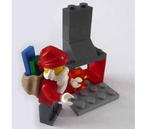 LEGO City Advent Calendar Set 7553-1 Subset Day 24 - Santa and Fireplace