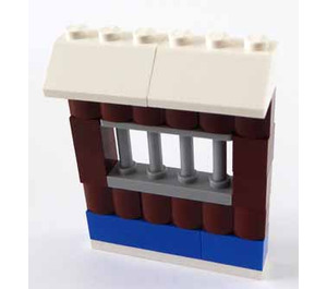 LEGO City Advent Calendar Set 7553-1 Subset Day 4 - Wall with Barred Window