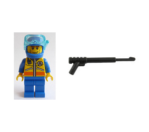 LEGO City Calendrier de l'Avent 7724-1 Subset Day 13 - Diver and Spear Gun