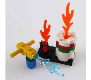 LEGO City Advent kalender 7904-1 Subset Day 23 - Water Cannon and Burning Oil Drum