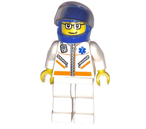 LEGO City EMT Pilot met Glasses minifiguur