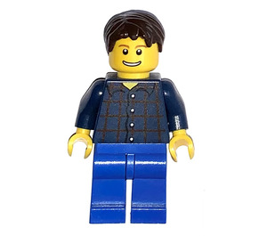 LEGO City Man met Plaid Shirt Minifiguur