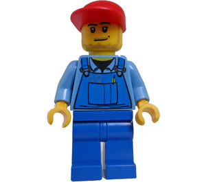 LEGO City Minifiguur met pet met lange klep