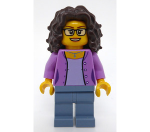 LEGO City People Pack Mother met Medium Lavender Top minifiguur