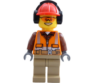 LEGO City Road Worker Male Minifigure