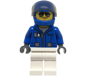 LEGO City Vierkant Helicopter Pilot minifiguur