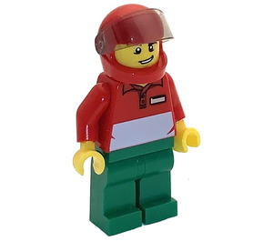 LEGO City Quadrato Pizza Delivery Guy Minifigure