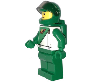 LEGO City Firkant Store Grøn Futuron Mannequin Minifigur