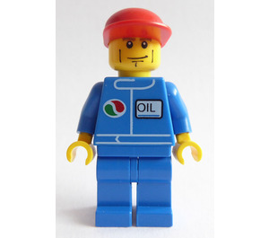 LEGO City with Octan Logo and 'OIL' Decoration Minifigure