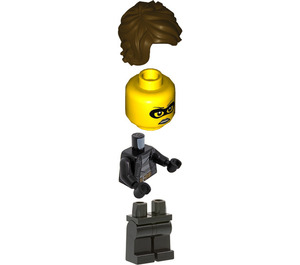 LEGO Clara the Criminel avec Marron Cheveux Minifigurine