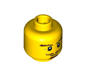 LEGO Classic King Plain Head (Recessed Solid Stud) (3626 / 19099)