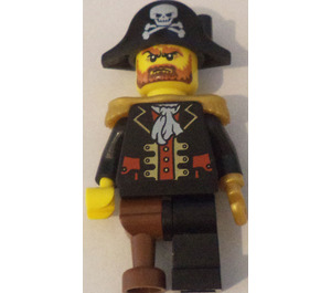 LEGO Classic Piraat Speelset Brickbeard zonder Eyepatch Minifiguur