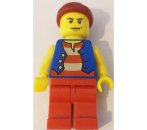 LEGO Classic Pirate Set Pirate met Angry Look minifiguur