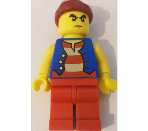 LEGO Classic Pirat Byggset Pirat med Tjock Svart Bushy Eyebrows Minifigur