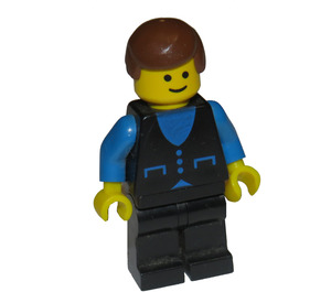 LEGO Classic Town Mann med Blå Pockets og 3 Knapper Skjorte Minifigur