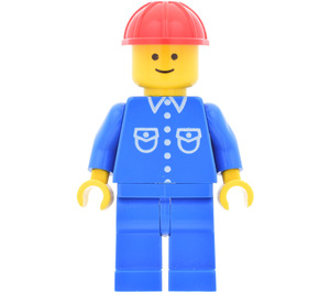 LEGO Classic Town Worker jossa Sininen Paita jossa 6 Valkoinen Painikkeet Minihahmo