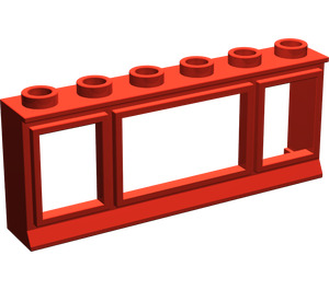 LEGO Classic Finestra 1 x 6 x 2 senza vetro