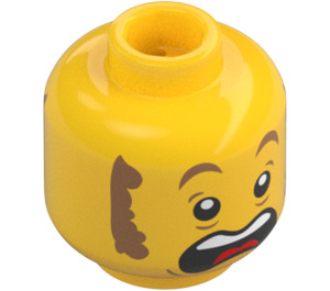 LEGO Clemmons - Gallina Abito Minifigure Testa (Perno solido incassato) (3626 / 79216)