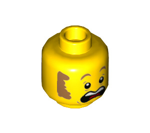 LEGO Clemmons - Hähnchen Suit Minifigure Kopf (Einbau-Vollbolzen) (3626 / 79216)