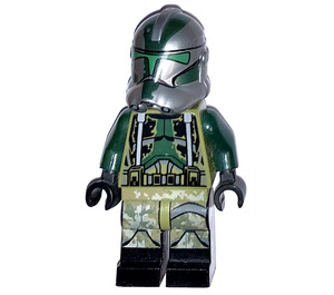 LEGO Clone Commander Gree med Kashyyyk Camouflage med grå Ben Strap Minifigur