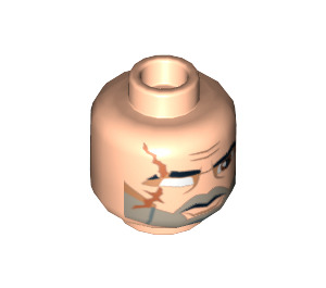 LEGO Clone Commander Wolffe Head (Safety Stud) (3626 / 97208)