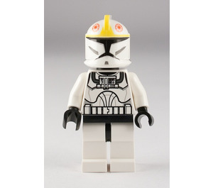 LEGO Clone Pilot with Yellow Markings and Black Head Minifigure