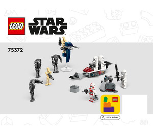 LEGO Clone Trooper & Battle Droid Battle Pack 75372 Instructions