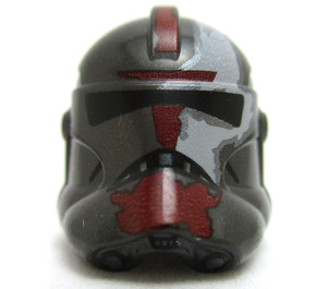 LEGO Clone Trooper Helmet (Phase 2) with Hunter Dark Red Markins (11217 / 68695)