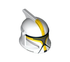 LEGO Clone Trooper Helmet with Holes with Yellow Pilot Markings (14122 / 61189)