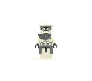 LEGO Clone Trooper Phase 1 z Szary Przyłbica, Pauldron I Kama Minifigurka