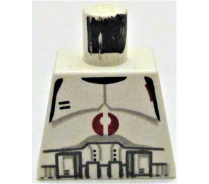 LEGO Clone Trooper with Dark Red Emblems Torso without Arms (973)