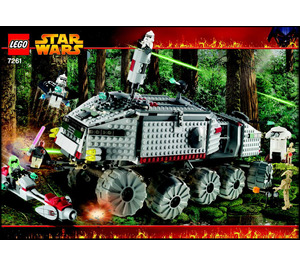 LEGO Clone Turbo Tank (mit Light Up Mace Windu) 7261-1 Instructions