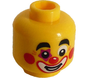 LEGO Clown Pää (Upotettu kiinteä nuppi) (3626)