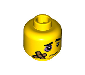 LEGO Clumsy Guy Minifigure Head (Recessed Solid Stud) (3626 / 24682)