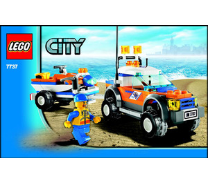 LEGO Coast Bewachen 4WD & Jet Scooter 7737 Instructions