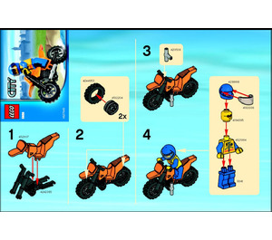 LEGO Coast Guard Bike 5626 Instructies