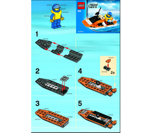 LEGO Coast Bewachen Boat 4898 Instructions