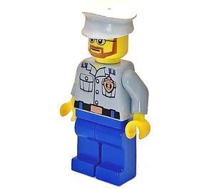 LEGO Küstenwache Kapitän mit Bart Minifigur